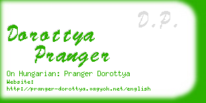 dorottya pranger business card